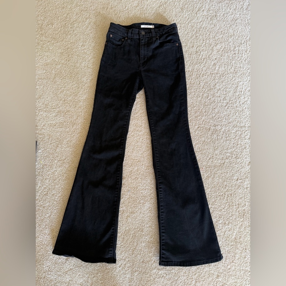 Levi's Black Flare Jeans